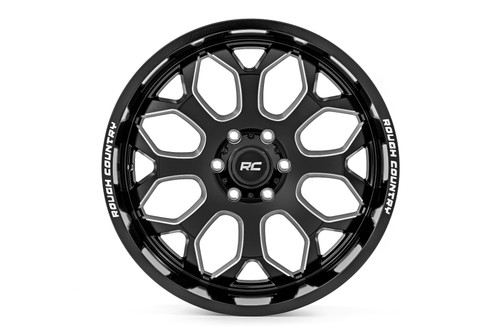20X10 6X135 -19mm One-Piece Gloss Blk96 Series - Rough Country