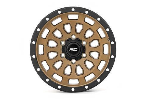 17X8.5 5X4.5 +0mm Simulated Beadlock Bronze Blk87 Series 