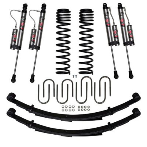 84-01 Jeep XJ 3in Suspension Lift System With ADX 20 Remote Reservoir Monotube Shocks - Skyjacker