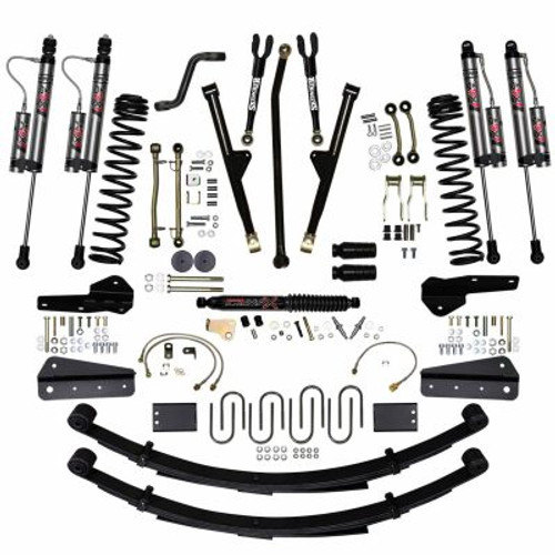 84-01 Jeep XJ 8in Rock Ready 2 Lift System With ADX 20 Remote Reservoir Monotube Shocks - Skyjacker