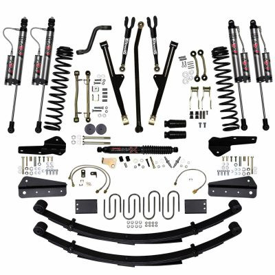 84-01 Jeep XJ 8in Rock Ready 2 Lift System With ADX 20 Remote Reservoir Monotube Shocks - Skyjacker