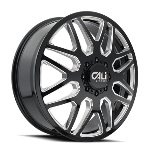 22" 9115D Invader Blk/Milled Dually Kit - Cali Off-Road 