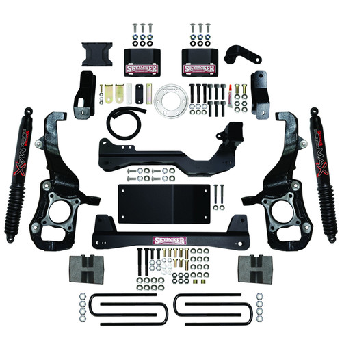 2021-2022 Ford F150 4WD4.5 in. Suspension Lift Kit With Black Max Shocks - Skyjacker 2021-2022 Ford F150 4WD4.5 in. Suspension Lift Kit With Black Max Shocks - Skyjacker