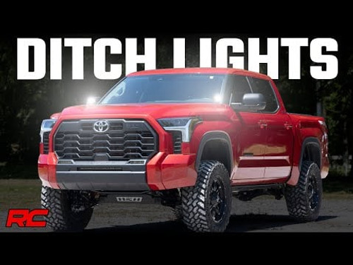 LED Light Ditch Mount 2" Black Pair Amber DRL Toyota Tundra (22-23) LED Light Ditch Mount 2" Black Pair Amber DRL Toyota Tundra (22-23)