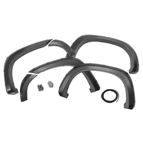 Traditional Pocket Fender Flares Chevy Silverado 1500 (19-23) Flat Black