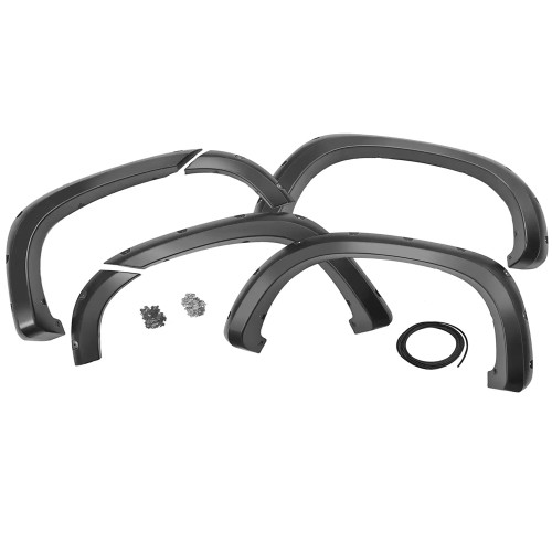 Traditional Pocket Fender Flares Chevy Silverado 1500 (19-23) Flat Black