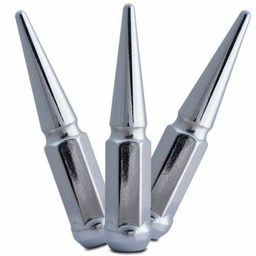 8 Lug Chrome Spike Lug Nut Kit 14Mmx1.5 - 32 Lugs &1 Key