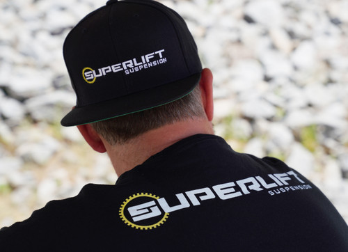 Black Flat Bill Hat - Superlift Suspension