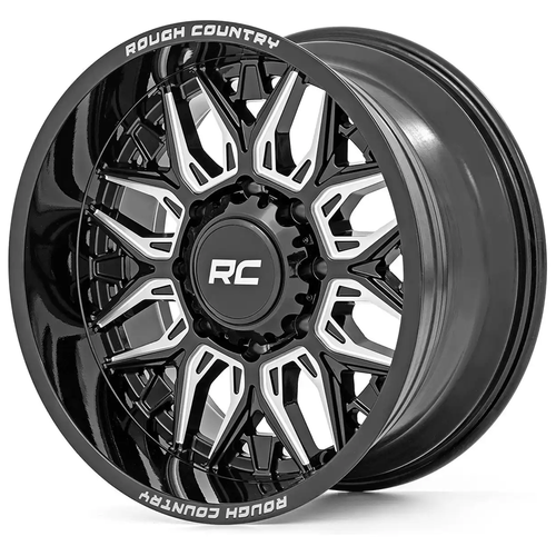 20X10 6X135 -19mm One-Piece Gloss Blk86 Series - Rough Country