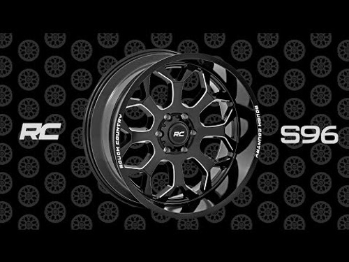 22X10 6X5.5 -19mm One-Piece Gloss Blk96 Series - Rough Country