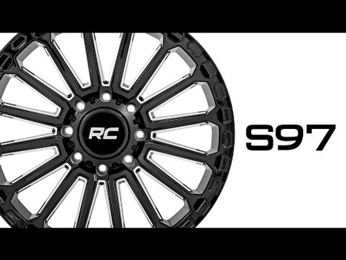 20X10 8X6.5 -19mm One-Piece Gloss Blk97 Series - Rough Country