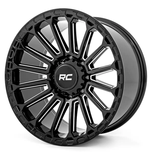 22X10 6X135 -19mm One-Piece Gloss Blk97 Series - Rough Country