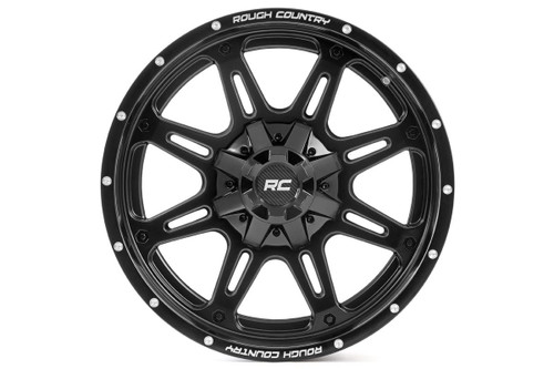 20X10 8X6.5 -18mm One-Piece Matte Blk94 Series 