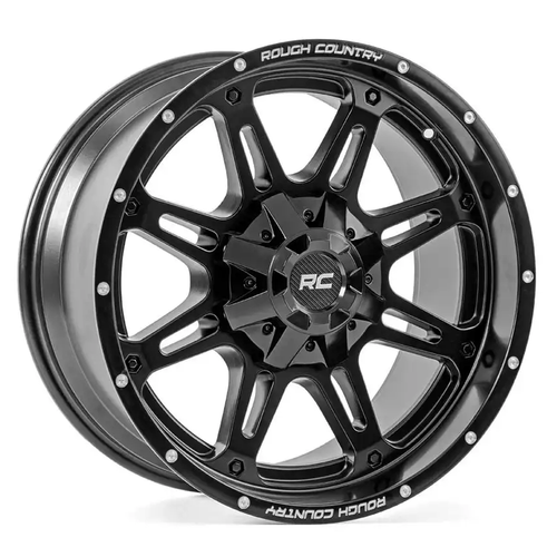 20X10 5X5 5X4.5 -18mm One-Piece Matte Blk94 Series - Rough Country