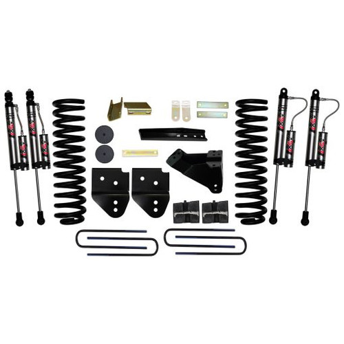 11-16 Ford F250 4WD Diesel 4 in. Suspension Lift Kit With 4Link Conversion & ADX 2.0 Remote Reservoir Monotube Shocks - Skyjacker