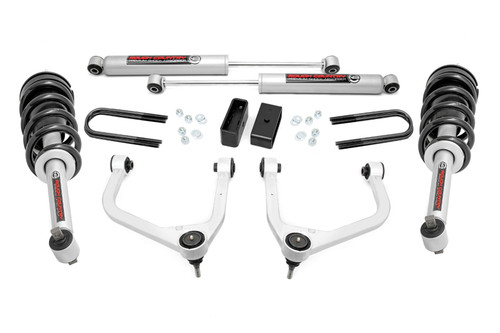 3.5" Lift Kit N3 Struts Rear Mono Leaf Chevy Silverado 1500 (22-23)