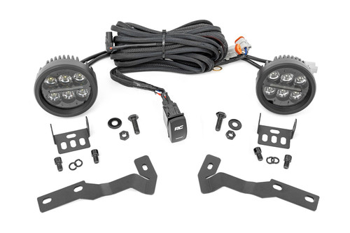 LED Light Ditch Mount |Black Series Round 3.5" Amber DRL Toyota Tacoma (16-23)
