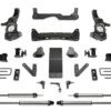 20-23 Chevy/GMC 3500HD 4WD 4" Lift Kit Dirt Logic 2.25 Shocks - Fabtech 