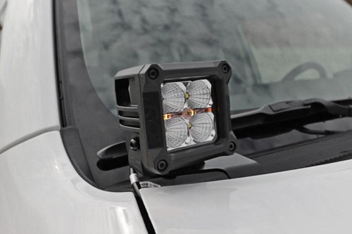 10-23 Toyota 4-Runner Spectrum Spot Pair LED Light Ditch Mount 