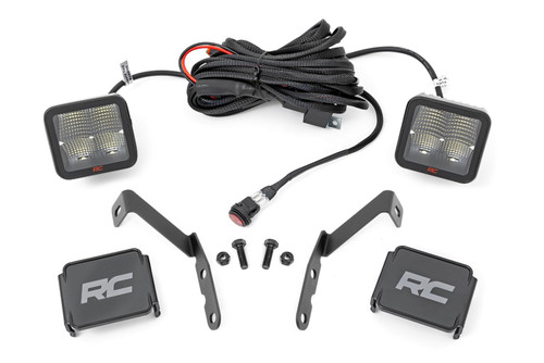 07-14 Chevy 1500 & Chevy/GMC 2500HD, 3500HD Spectrum Pair Spot LED Light Ditch Mount - Rough Country