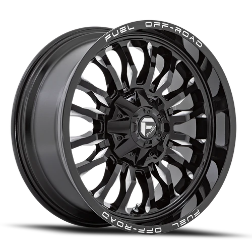D795 Arc 20x10 8x6.5 -18mm Black/Milled