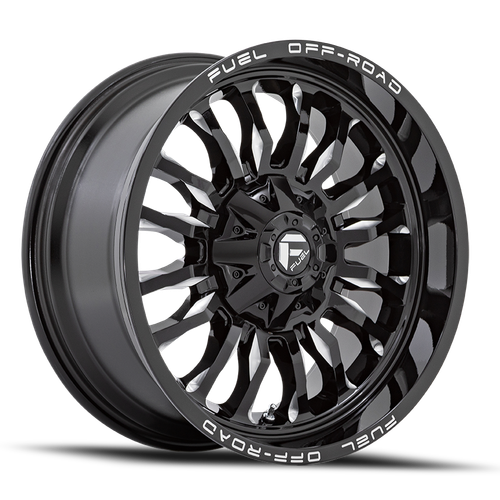 20x9 6x135/6x5.5 5.04BS Gls Blk Milled D795 Arc