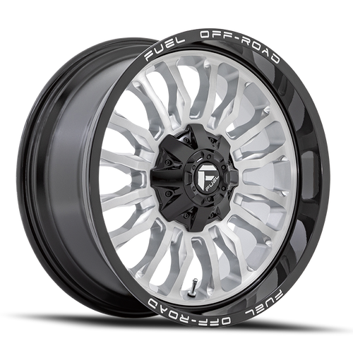 20x9 8x170 5.04BS Silver Face W/Milled Blk D798 Arc