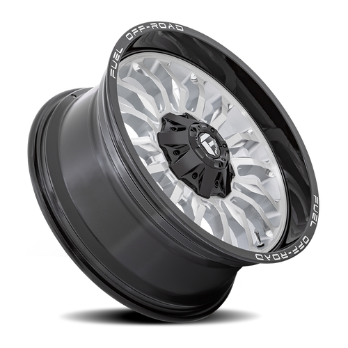 22x10 8x165.1 4.79BS Silver Face W/Milled Blk D798 Arc 22x10 8x165.1 4.79BS Silver Face W/Milled Blk D798 Arc