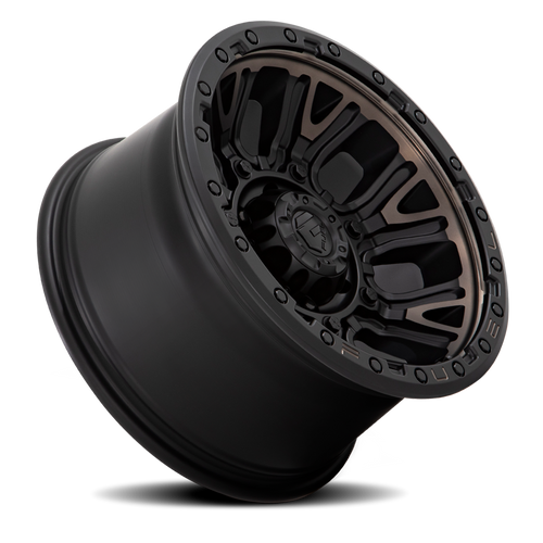 17x9 5x127 5.04BS Matte Blk W/ Dark Tint D824 Traction