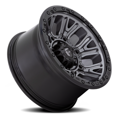 20x9 6x5.5 5.04BS Matte Gunmetal W/Blk Ring D825 Traction