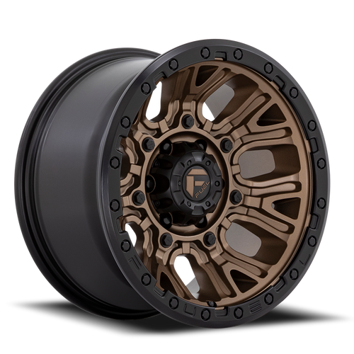 17x9 5x127 5.04BS Matte Bronze W/Blk Ring D826 Traction