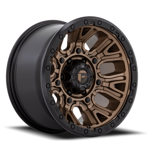 17x9 6x5.5 5.04BS Matte Bronze W/Blk Ring D826 Traction