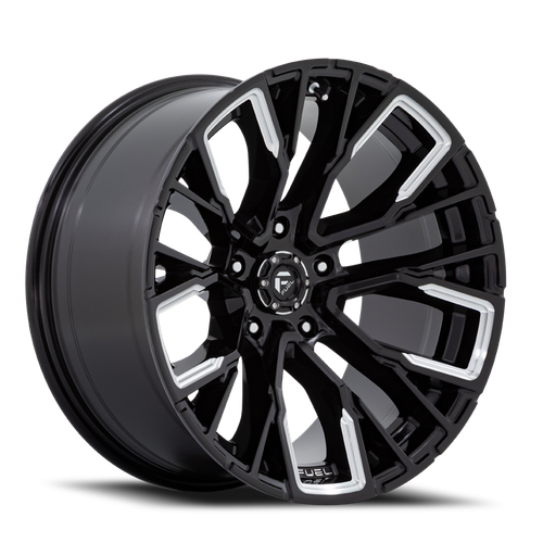 20x10 5x127 4.79BS Gls Blk Milled D849 Rebar