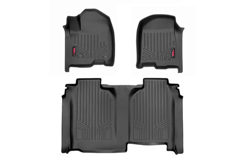 19-23 Chevy/GMC 1500/2500HD/3500HD w/o Underseat Storage Crew Fr Bucket Floor Mats 