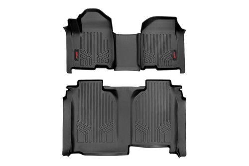 19-23 ChevyGMC 1500/2500HD/3500HD w/o Underseat Storage Crew OV Hump Fr & RR Floor Mats  M-21615