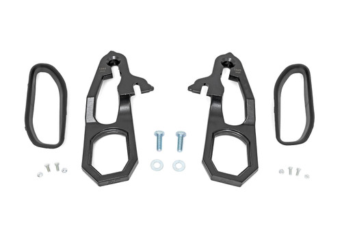 2019-2021 Dodge Ram 1500 4WD Tow Hook Brackets & Bezel Combo 