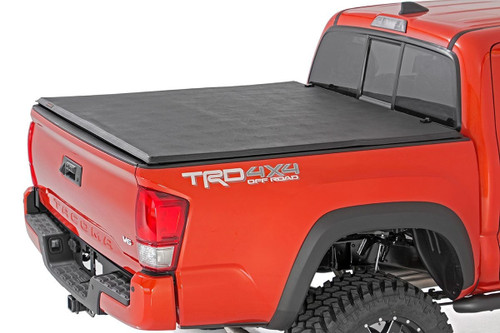 16-23 Toyota Tacoma Double Cab 5ft Bed Soft Tri Fold Bed Cover 16-23 Toyota Tacoma Double Cab 5ft Bed Soft Tri Fold Bed Cover