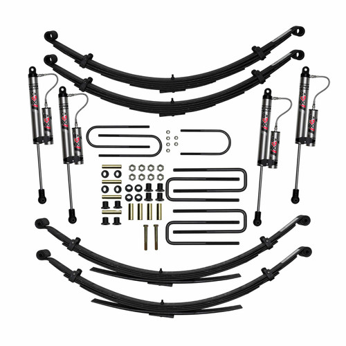 1975-1993 Dodge W300, W350 4WD 6in Suspension Lift System w/ ADX 2.0 Remote Reservoir Shocks 