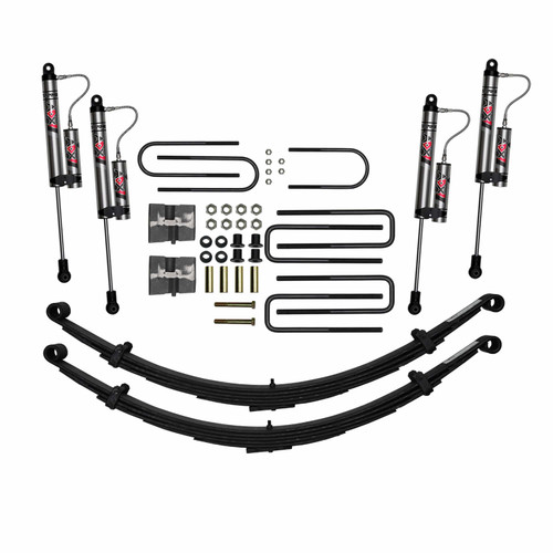 1975-1993 Dodge W300, W350 4WD 6in Suspension Lift Kit w/ ADX 2.0 Remote Reservoir Shocks 
