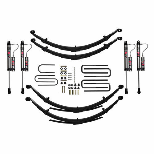 1975-1993 Dodge W300, W350 4WD 8in Suspension Lift System w/ ADX 2.0 Remote Reservoir Shocks 