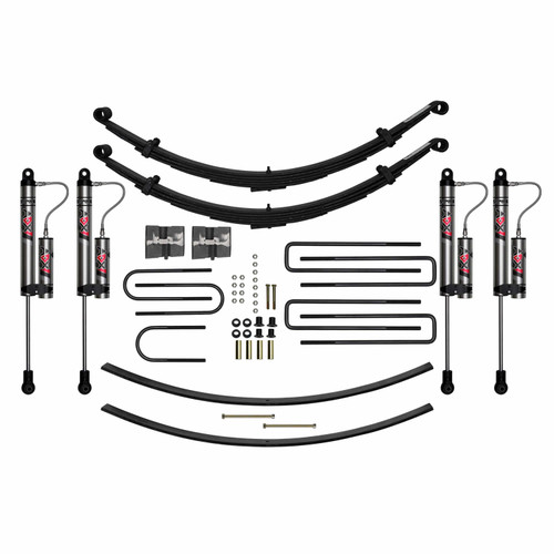1975-1993 Dodge W300, W350 4WD 8in Suspension Lift Kit w/ ADX 2.0 Remote Reservoir Shocks