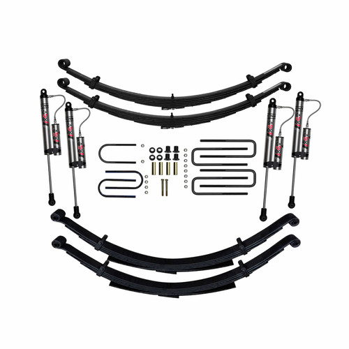 1975-1993 Dodge W100, W150, W200, W250 Ramcharger Trailduster 4WD 6in Suspension Lift System w/ ADX 2.0 Remote Reservoir Shocks 