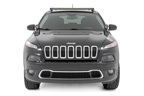 14-22 Jeep KL LED Light Kit Roof Mount 40" Black Single Row 