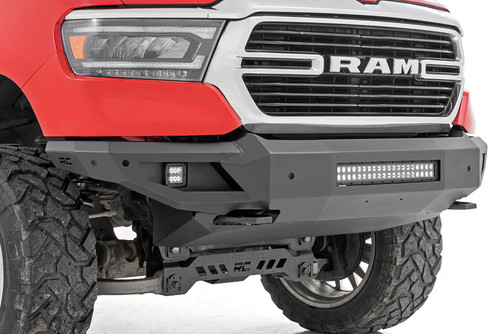 2019-2023 Dodge Ram 1500 Front Bumper w/Skid Plate Tow Hooks - Rough Country