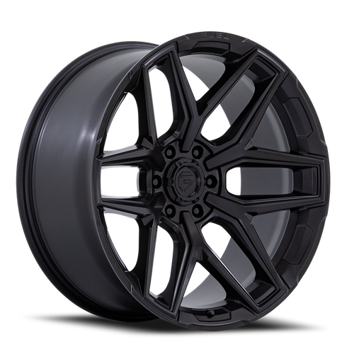Flux 18x9 6x5.5 +1mm Black Black Out