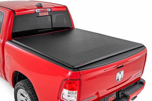 10-24 Ram 2500,09-18 Ram 1500 No Rambox 6ft4in Bed Soft Roll Up Bed Cover - Rough Country 