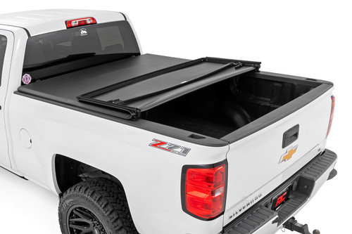 14-18 Chevy/GMC 1500 6ft7in Bed Soft Tri Fold Bed Cover 41214650 14-18 Chevy/GMC 1500 6ft7in Bed Soft Tri Fold Bed Cover 41214650