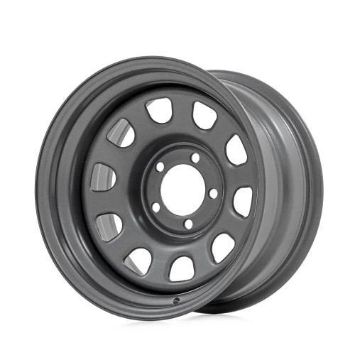 16X8 6X5.5 4.25 Bore -12 Gray Steel 