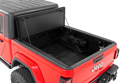 20-24 Jeep JT 4WD 5ft Bed Hard Tri-Fold Flip Up Bed Cover 20-24 Jeep JT 4WD 5ft Bed Hard Tri-Fold Flip Up Bed Cover
