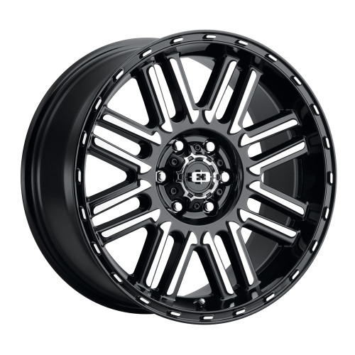 15x7.5 5x5.0 3.75BS Nexus Black Machined - Vision Wheel